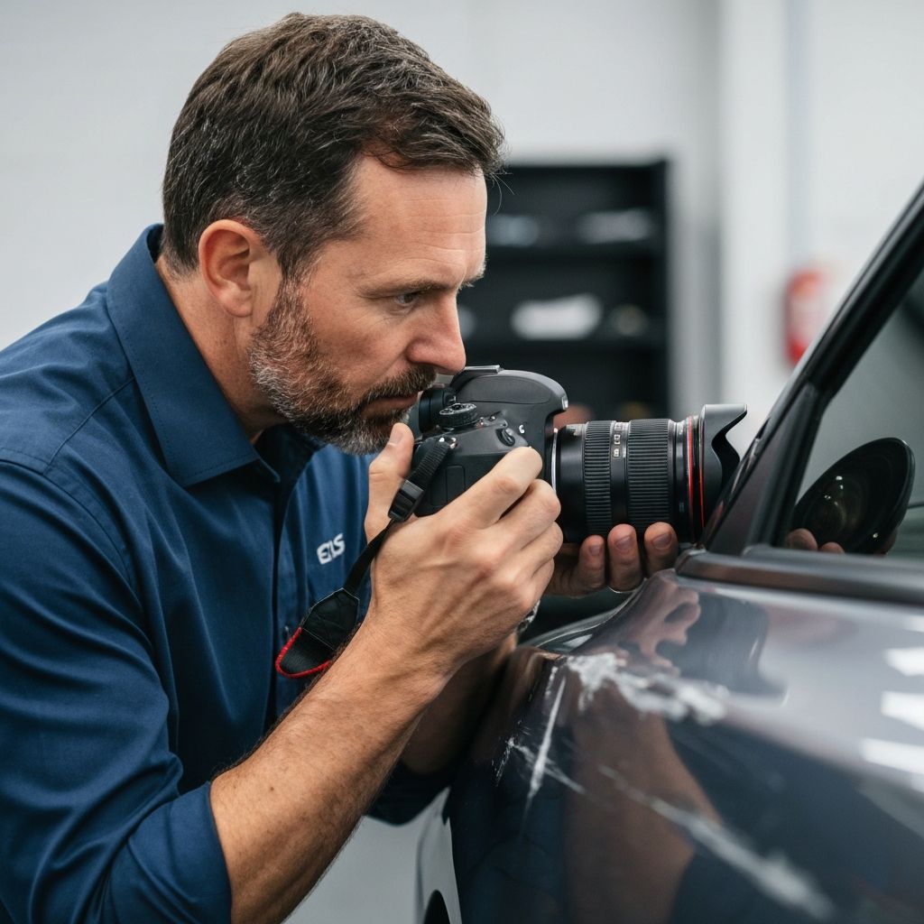 Schadendokumentation mit Kamera