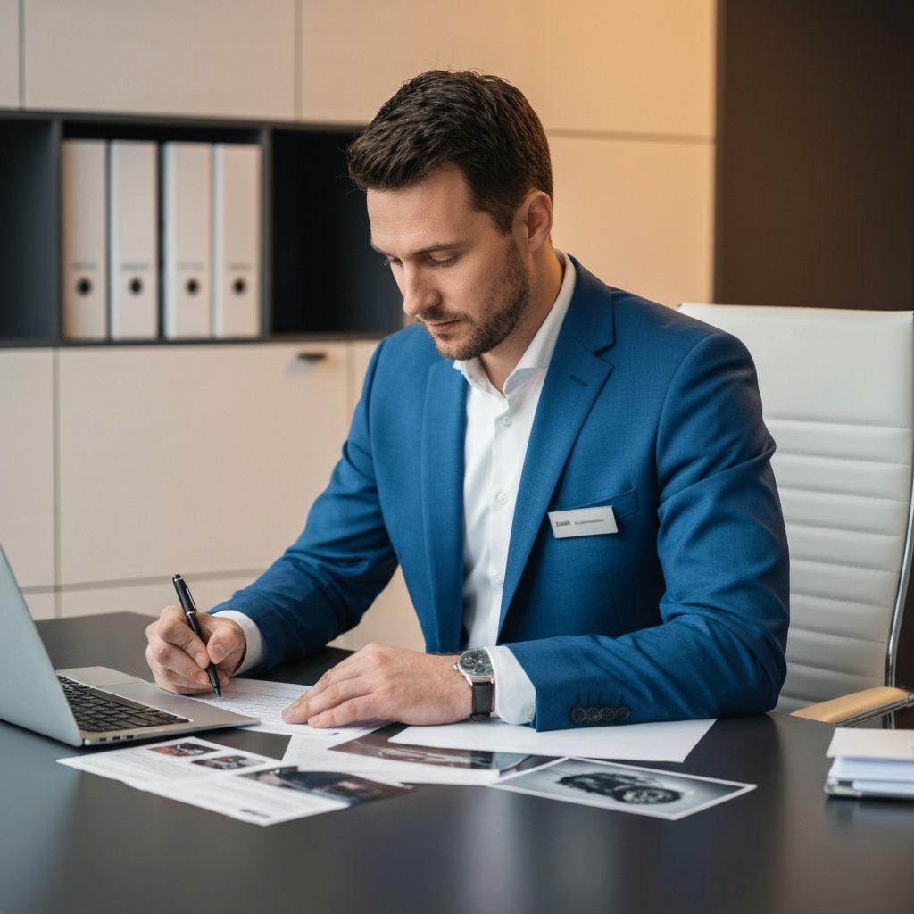 Gutachter erstellt Schadenbericht